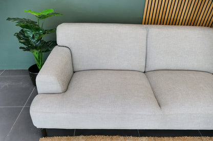 Refurbished Montel Hoekbank Marvel zilver grijs