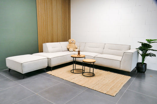 Refurbished De Bommel Hoekbank Beige