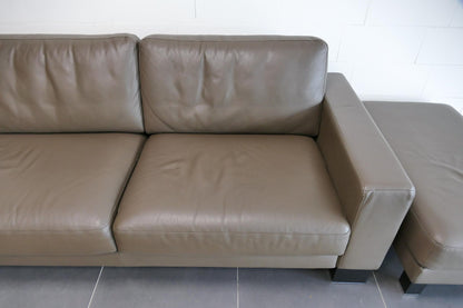 Refurbished Rolf Benz 3 zits EGO Bruin leer