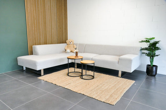 Refurbished Goossens Hoekbank Beige