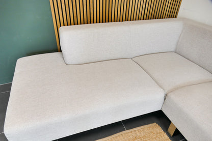 Refurbished Goossens Hoekbank Beige