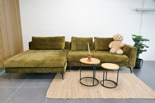 Refurbished DYYK Loungebank Olijfgroen