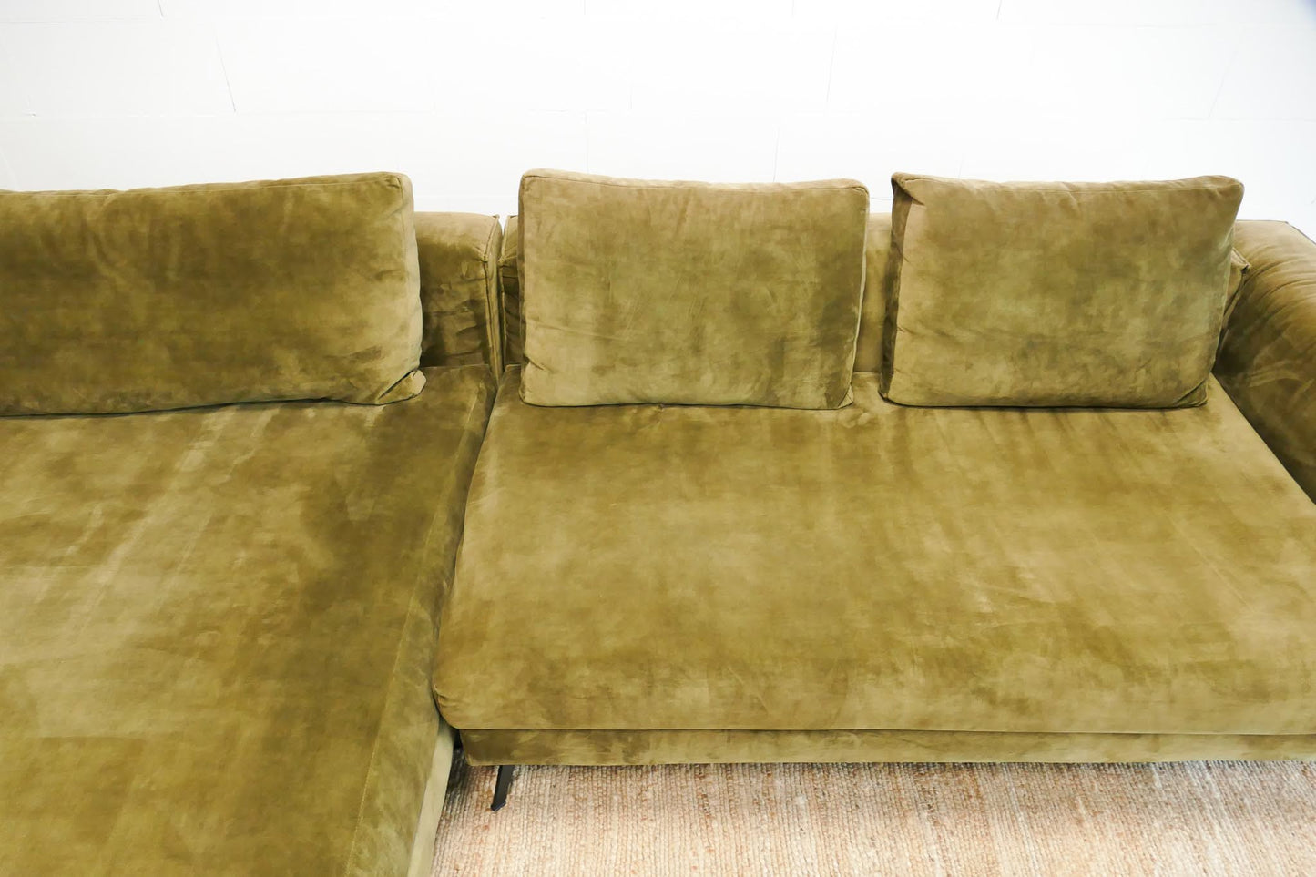 Refurbished DYYK Loungebank Olijfgroen