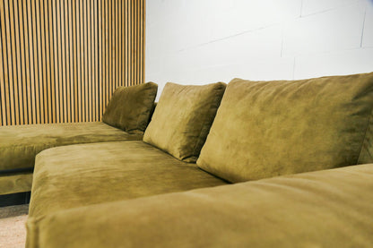Refurbished DYYK Loungebank Olijfgroen