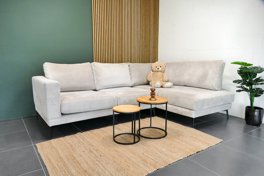 Refurbished Hoekbank Roberto Beige