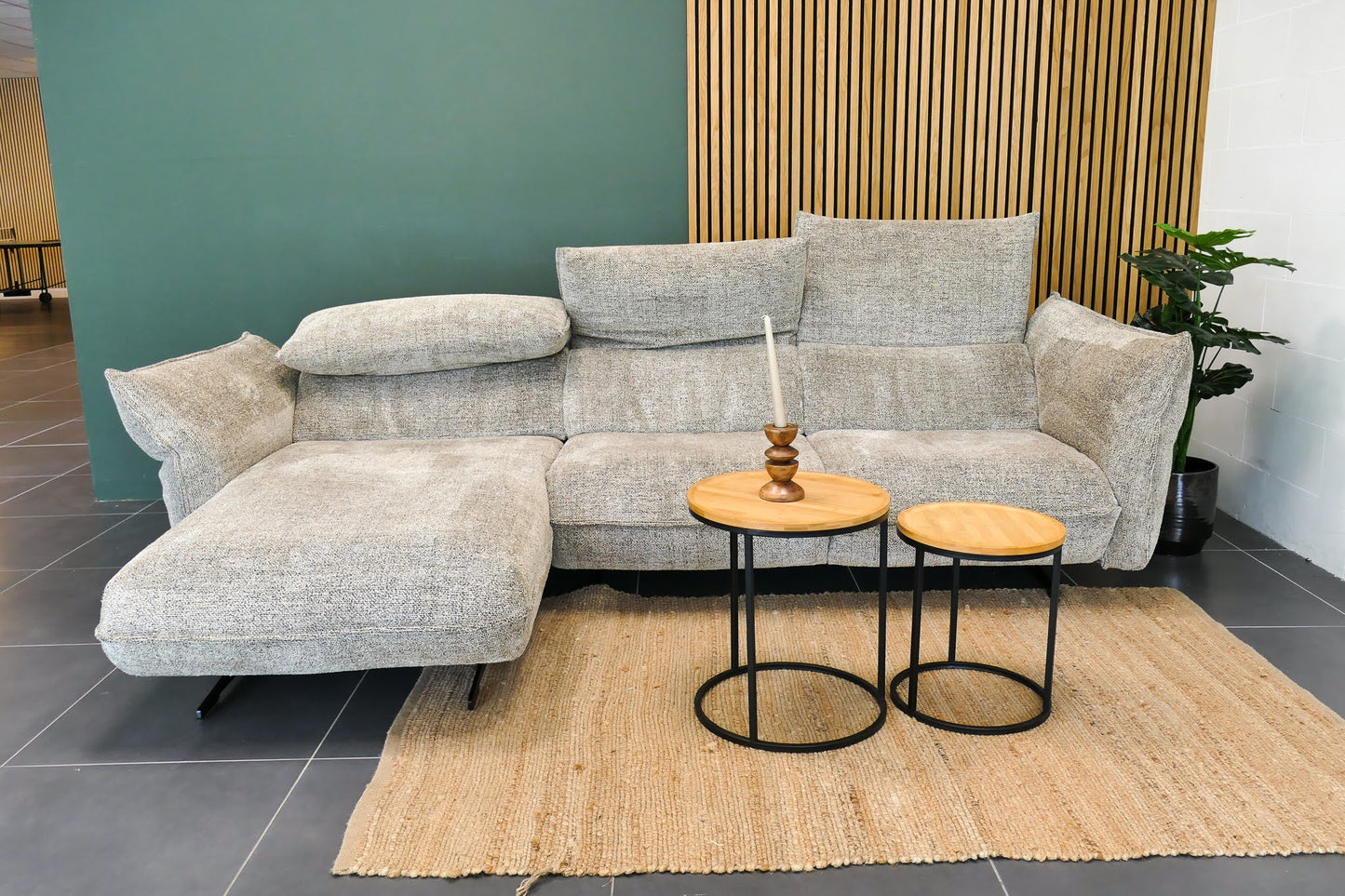 Refurbished Diotti Chaise Longue Exter Taupe