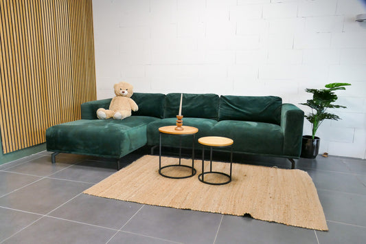 Refurbished Chaise Longue 4x6 Sofa Groen