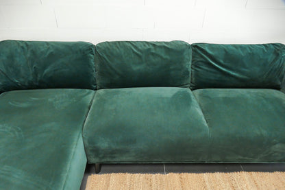 Refurbished Chaise Longue 4x6 Sofa Groen