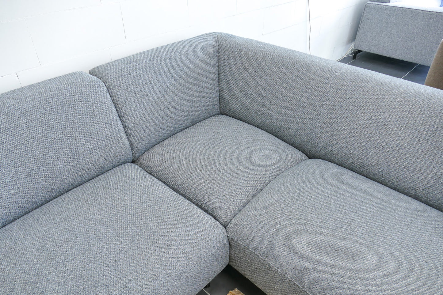 Refurbished Moderne Hoekbank Lichtblauw