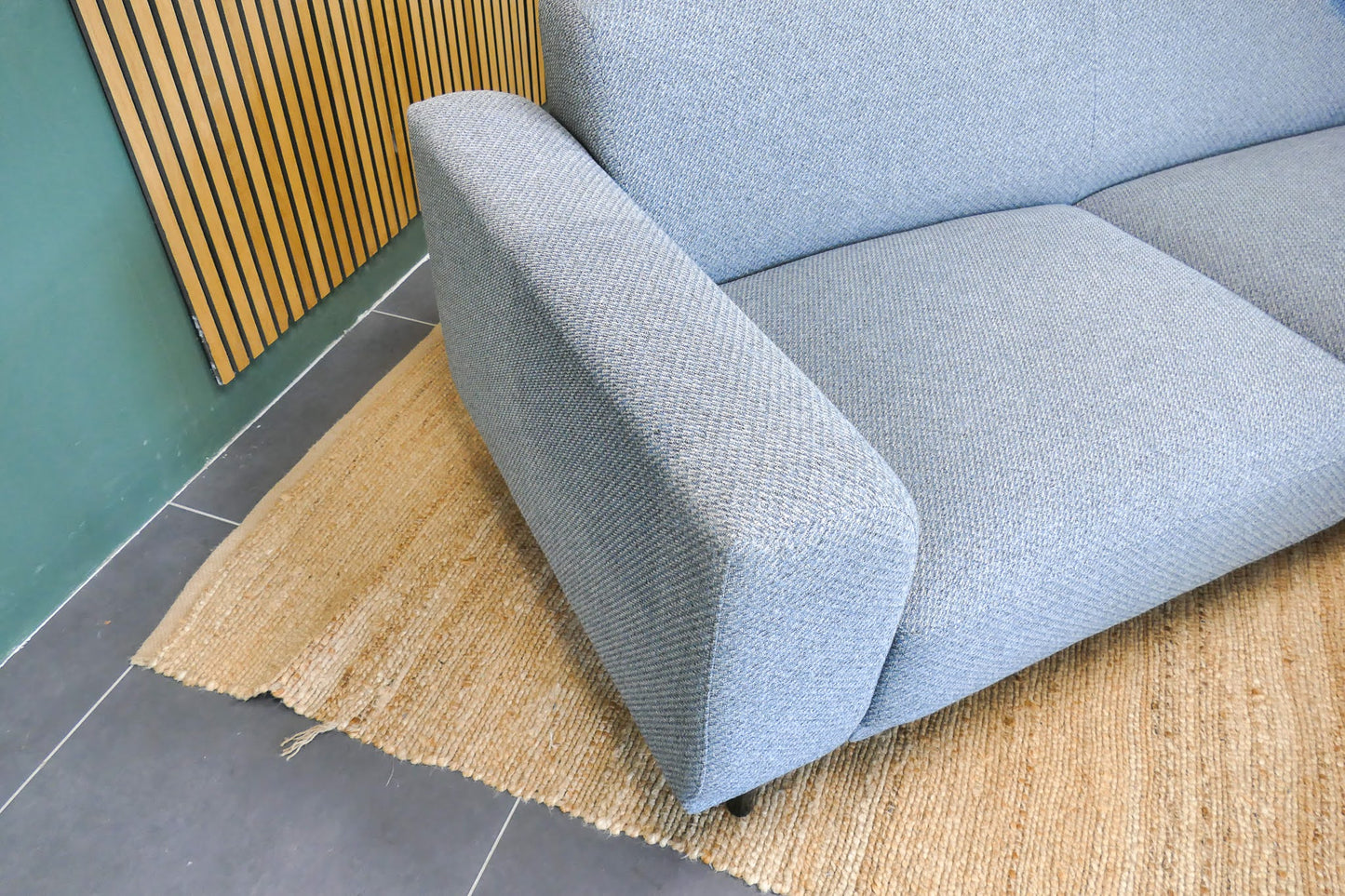 Refurbished Moderne Hoekbank Lichtblauw