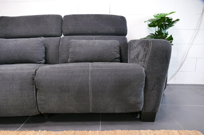 Refurbished Hoekbank Elektrisch verstelbaar Antraciet