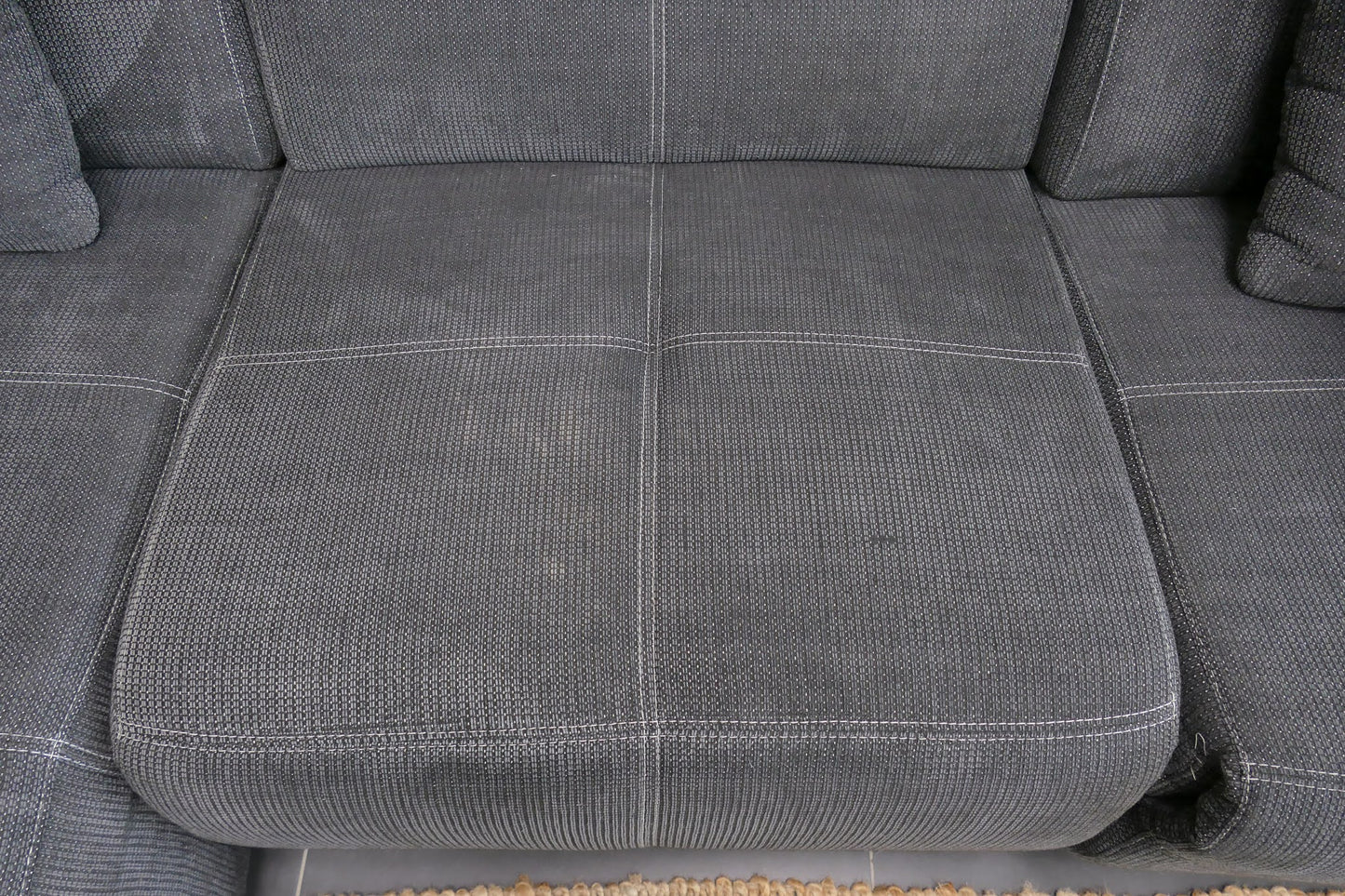 Refurbished Hoekbank Elektrisch verstelbaar Antraciet