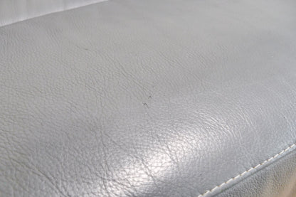 Refurbished Leren Chateau d'Ax Hoekbank donkergrijs