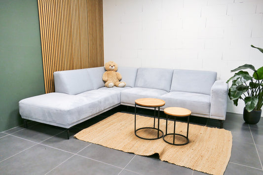 Refurbished Montel Viano Hoekbank Lichtgrijs