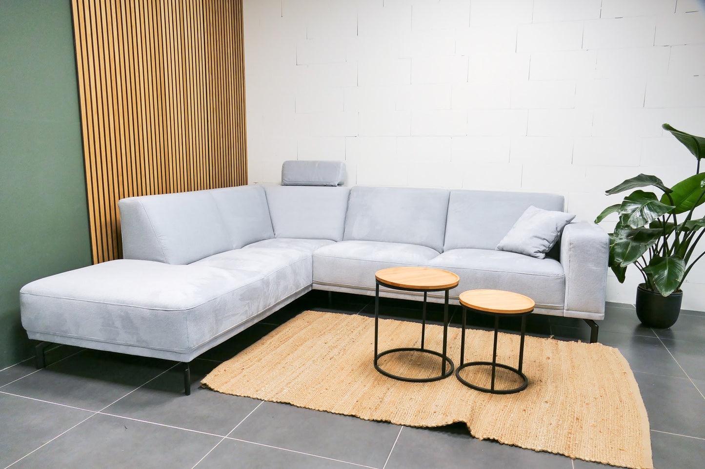 Refurbished Montel Viano Hoekbank Lichtgrijs