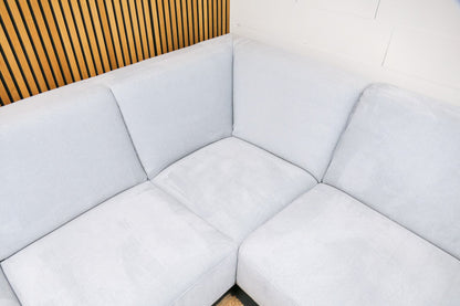 Refurbished Montel Viano Hoekbank Lichtgrijs