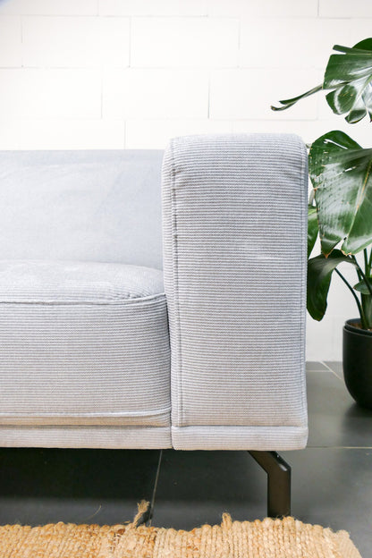 Refurbished Montel Viano Hoekbank Lichtgrijs