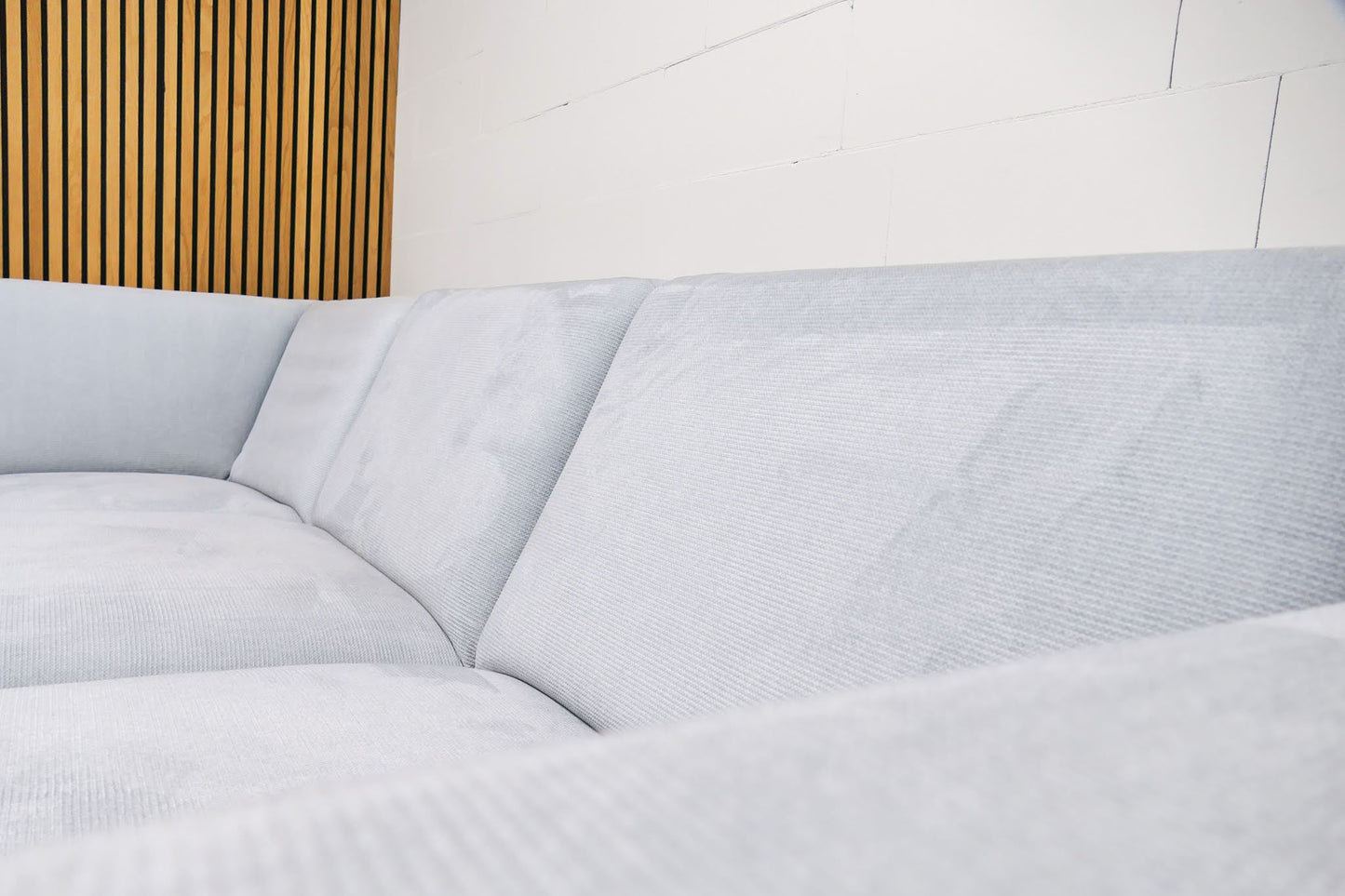 Refurbished Montel Viano Hoekbank Lichtgrijs