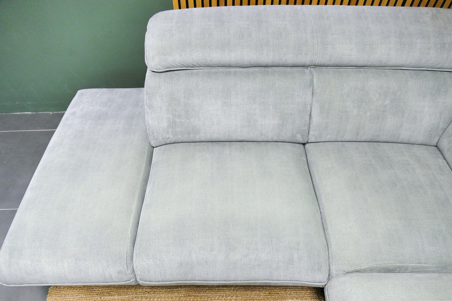 Refurbished Hoekbank Xooon Volare Mintgroen grijs