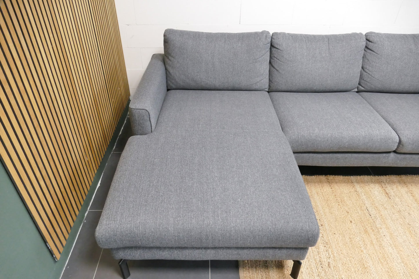 Refurbished Moderne Chaise Longue Antraciet