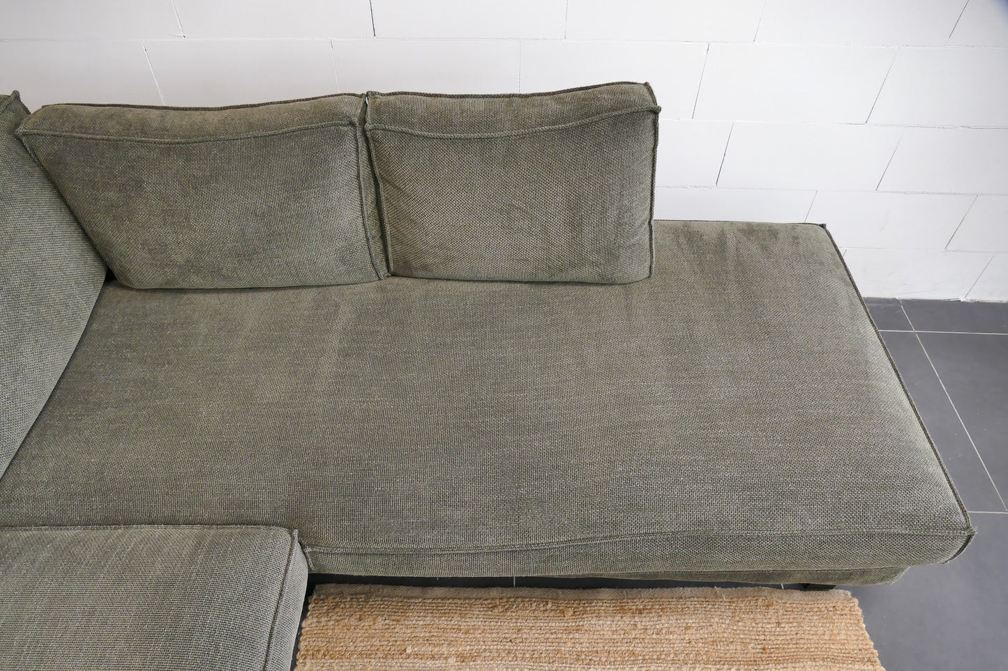 Refurbished Pronto Hoekbank Groen