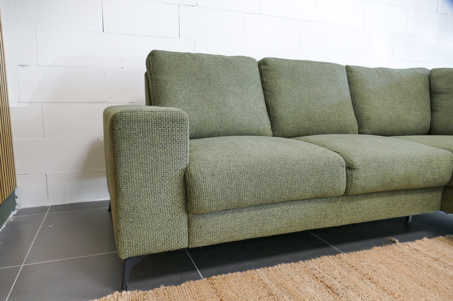 Refurbished Kleine Hoekbank Groen Pronto