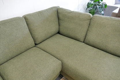 Refurbished Kleine Hoekbank Groen Pronto