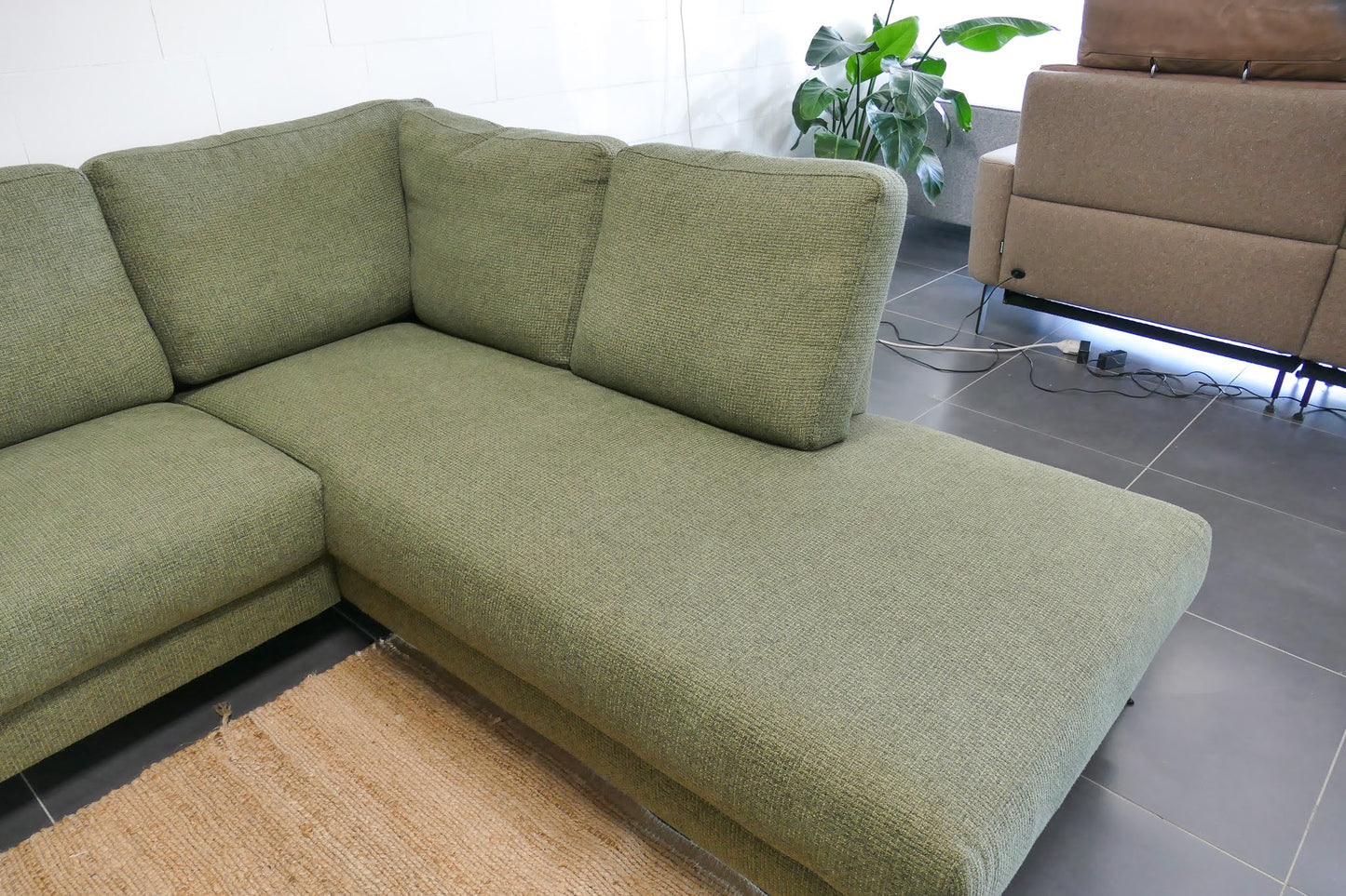 Refurbished Kleine Hoekbank Groen Pronto