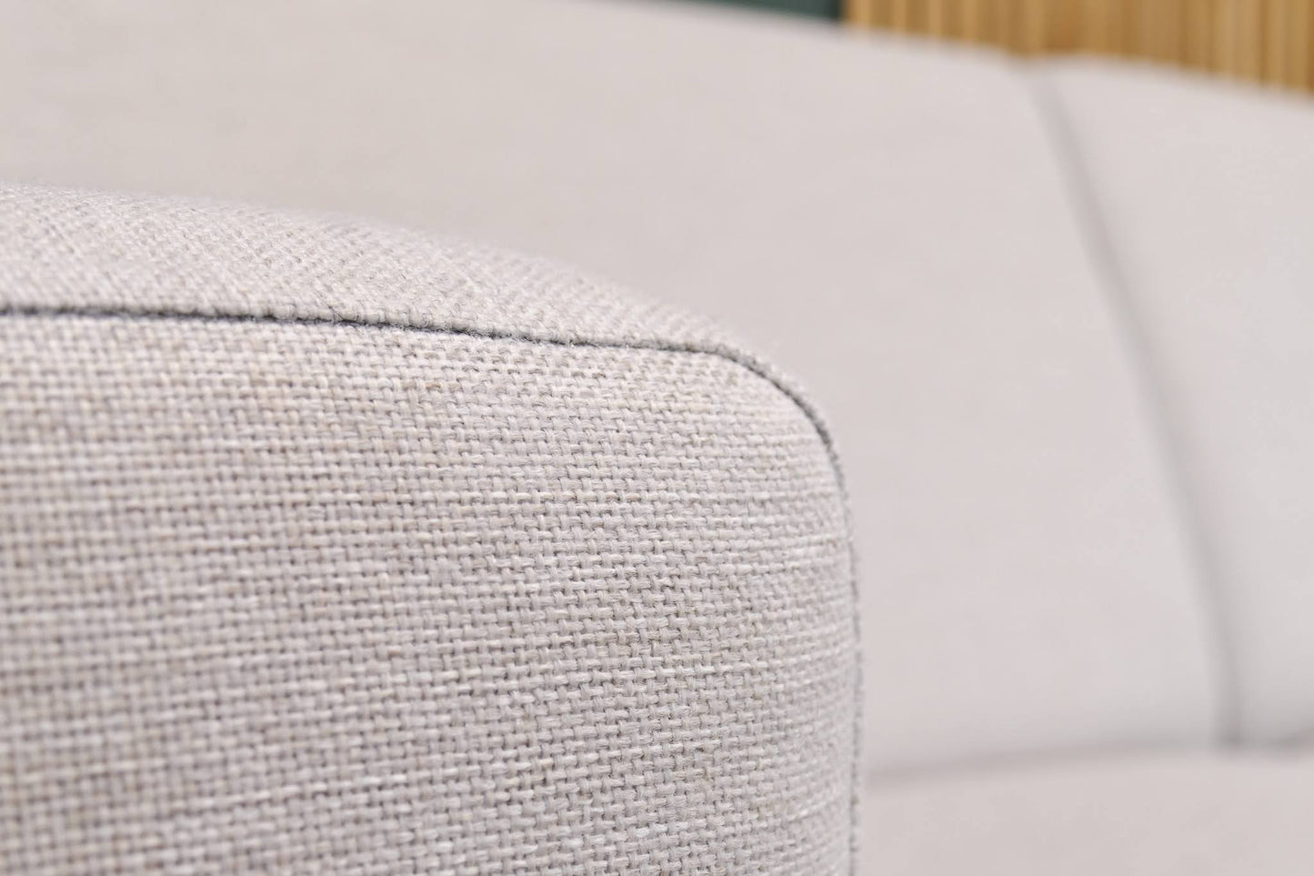 Refurbished Moderne Hoekbank Beige Ecru