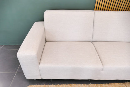 Refurbished Moderne Hoekbank Beige Ecru