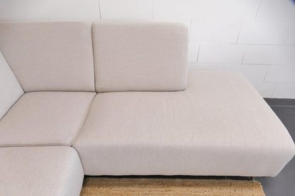Refurbished Moderne Hoekbank Beige Ecru