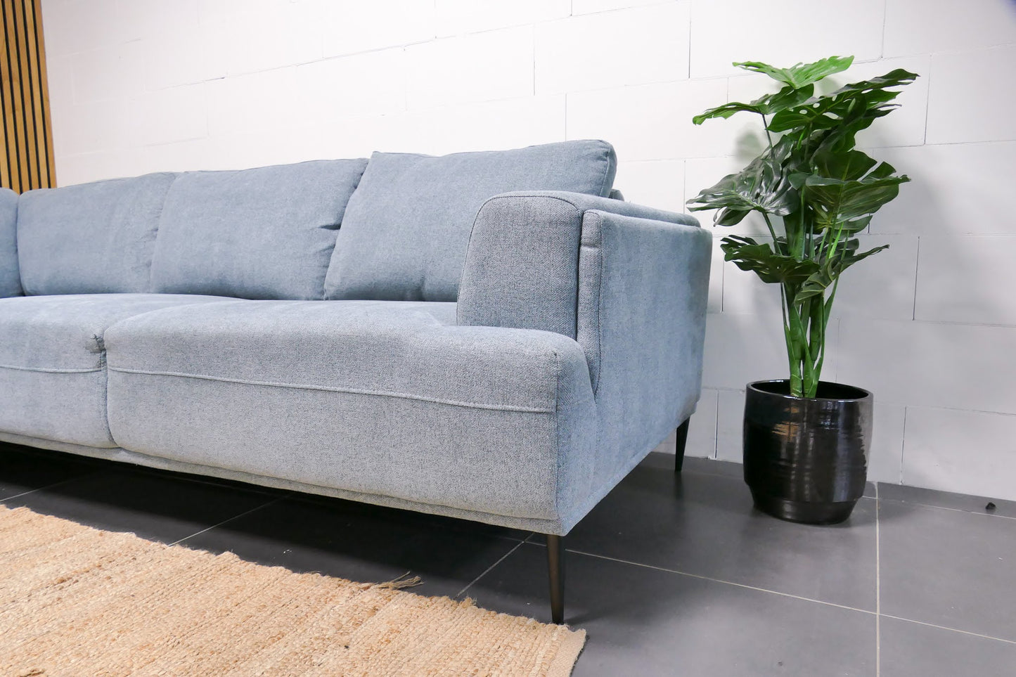 Refurbished De Bommel Hoekbank Lichtblauw