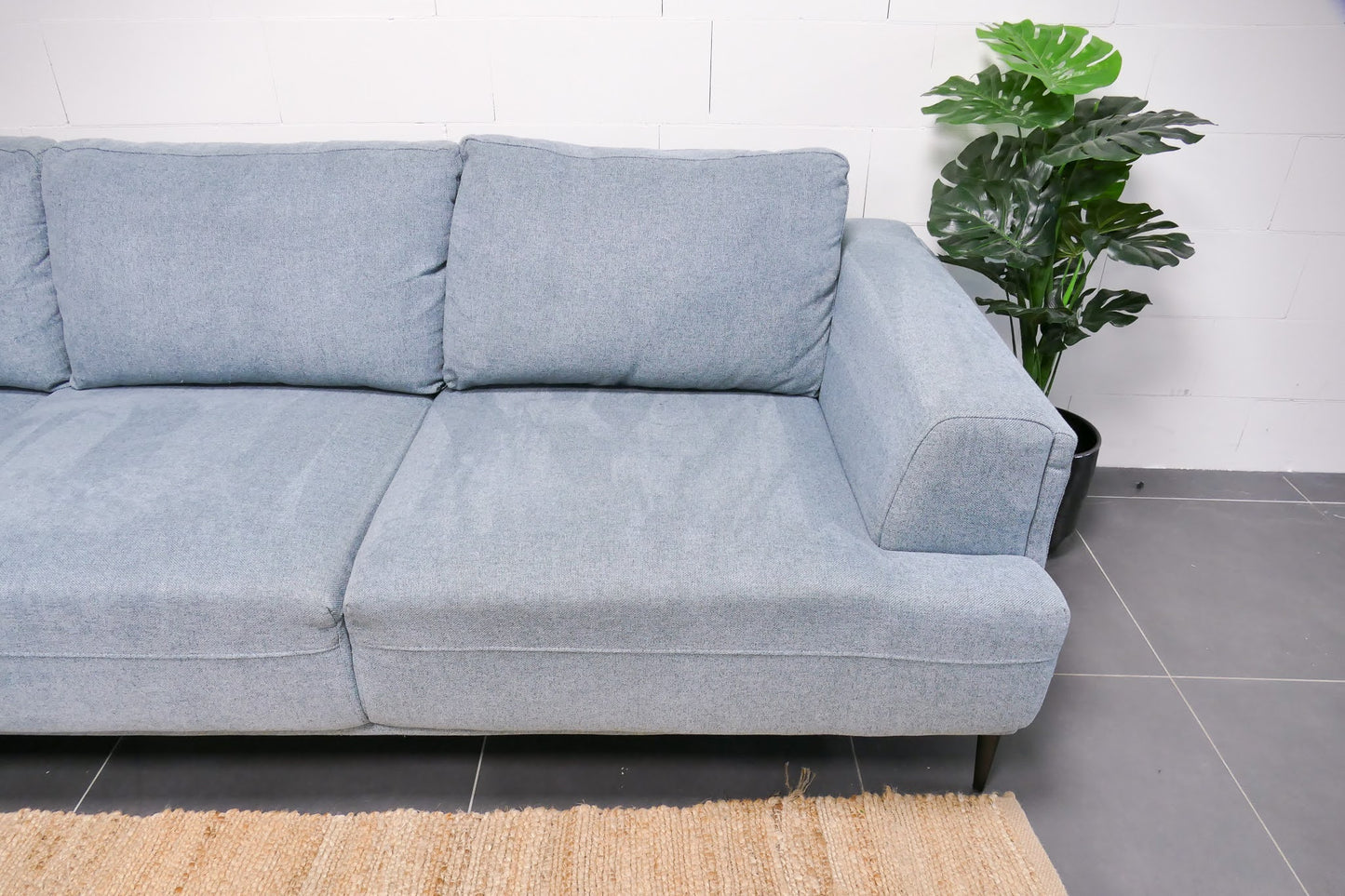 Refurbished De Bommel Hoekbank Lichtblauw
