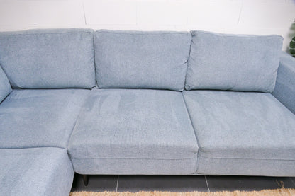 Refurbished De Bommel Hoekbank Lichtblauw