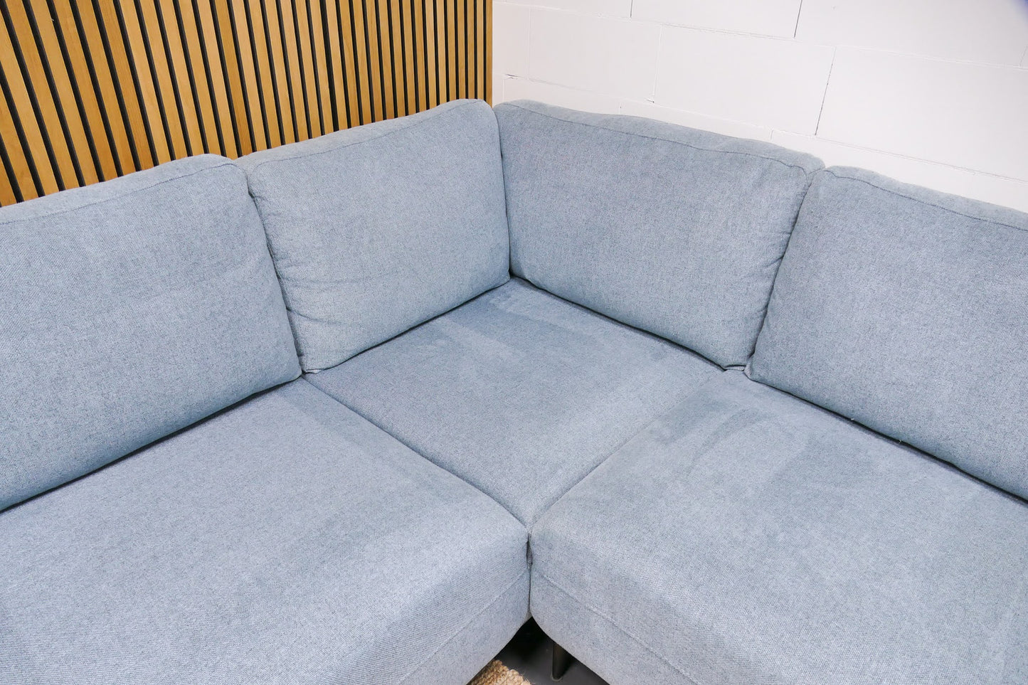 Refurbished De Bommel Hoekbank Lichtblauw