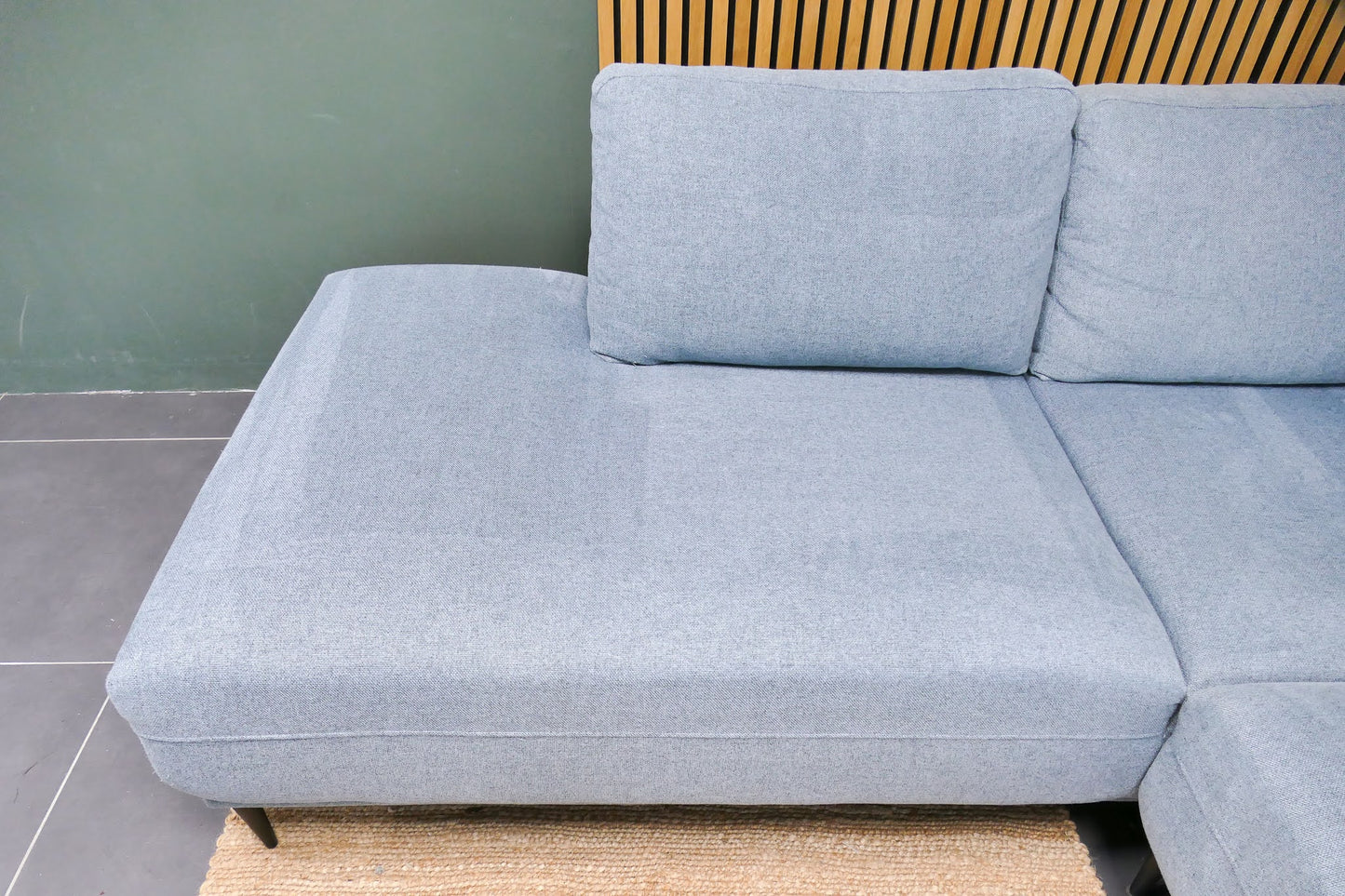 Refurbished De Bommel Hoekbank Lichtblauw