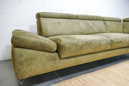 Refurbished Montel Hoekbank Modena Mosgroen