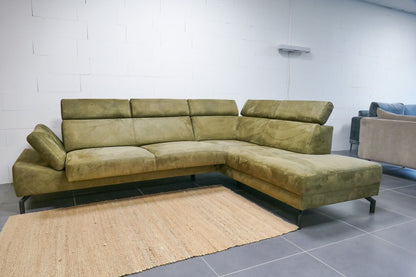 Refurbished Montel Hoekbank Modena Mosgroen