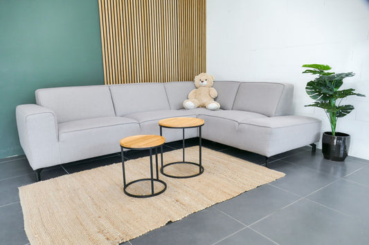 Refurbished Loods 5 Hoekbank Lot Taupe