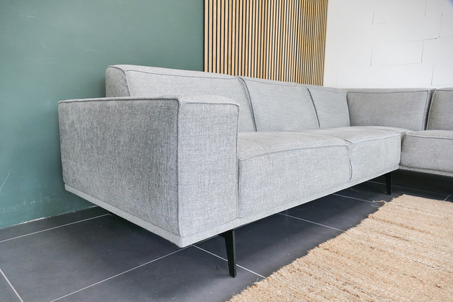 Refurbished Cartel Living Hoekbank Nomad Lichtgrijs