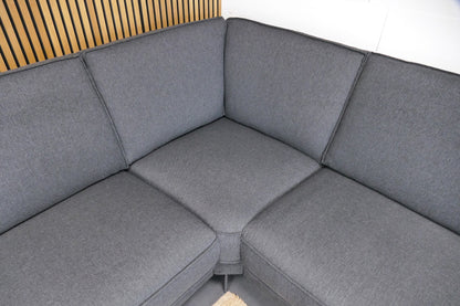 Refurbished Moderne Hoekbank Antraciet