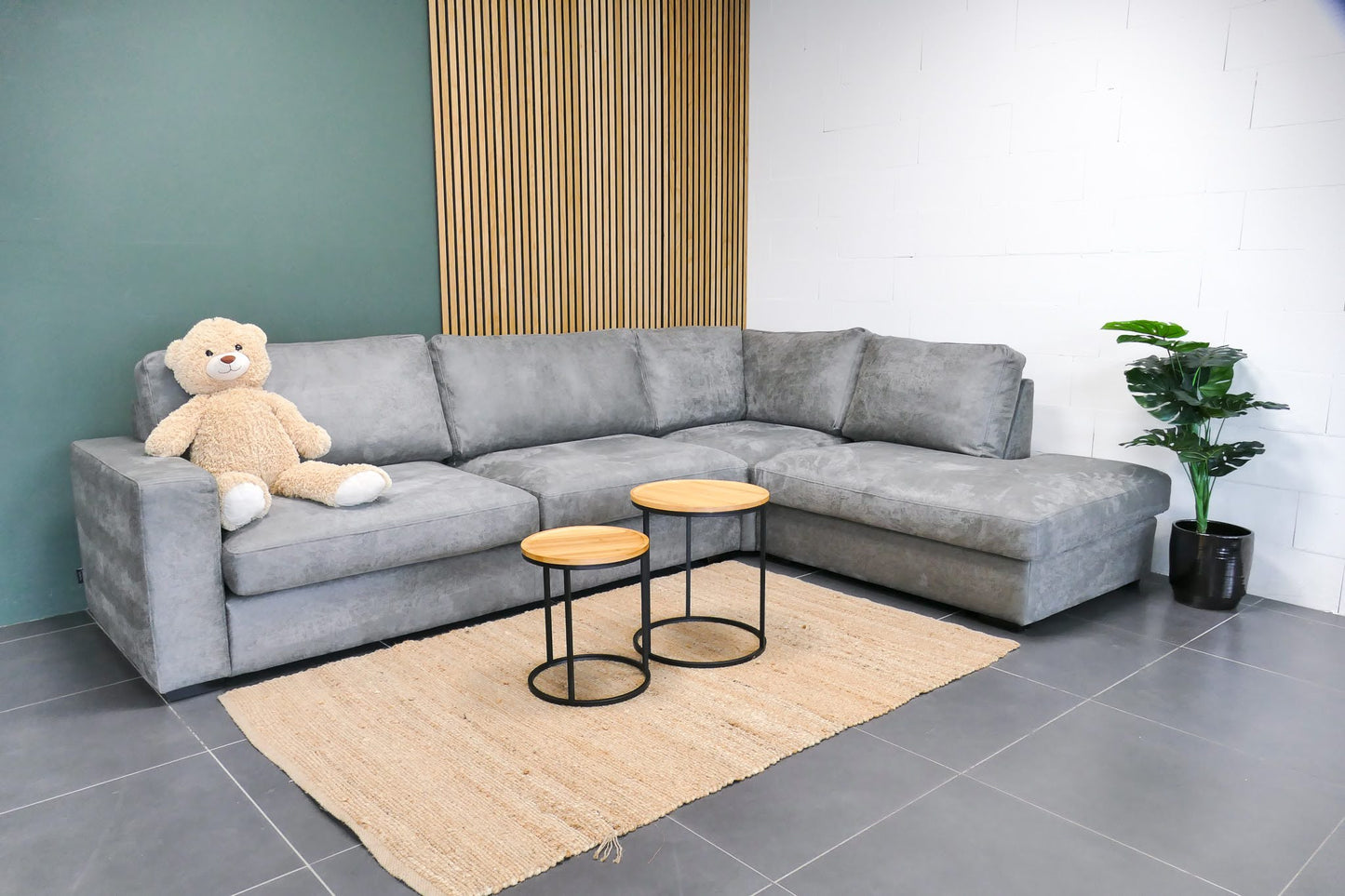 Refurbished Urban Sofa hoekbank Microvezel grijs