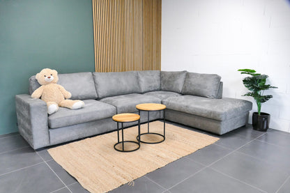 Refurbished Urban Sofa hoekbank Microvezel grijs