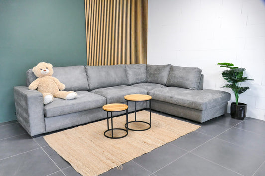 Refurbished Urban Sofa hoekbank Microvezel grijs