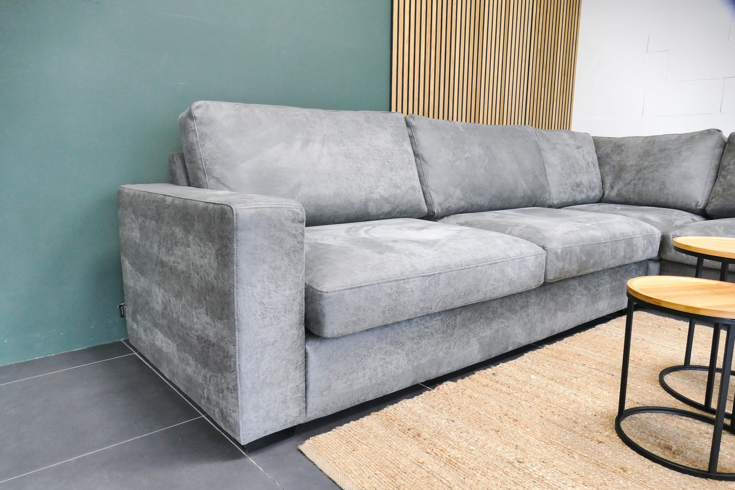 Refurbished Urban Sofa hoekbank Microvezel grijs