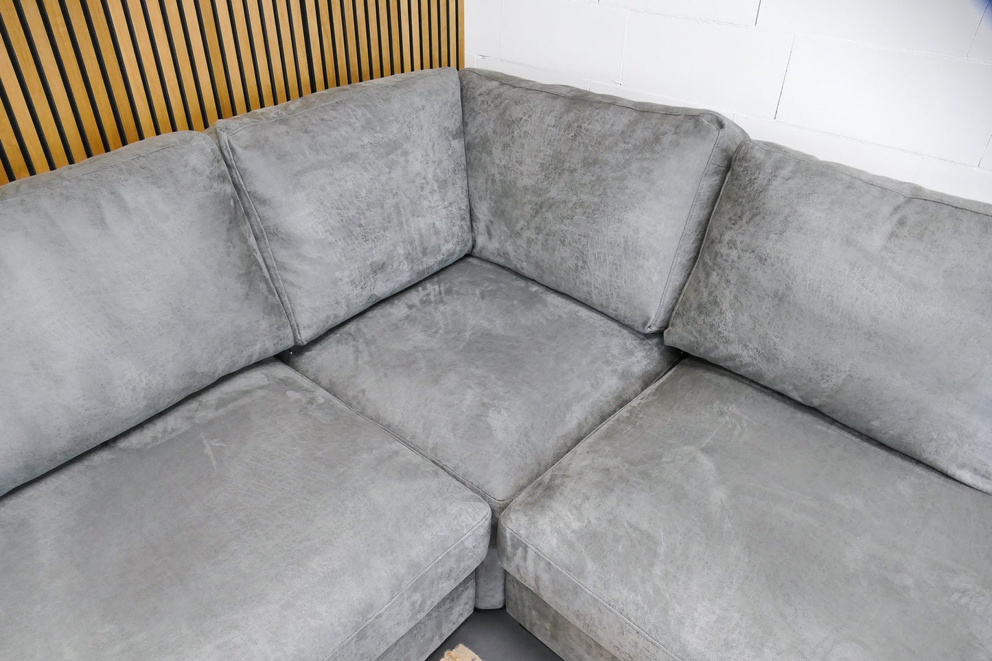 Refurbished Urban Sofa hoekbank Microvezel grijs