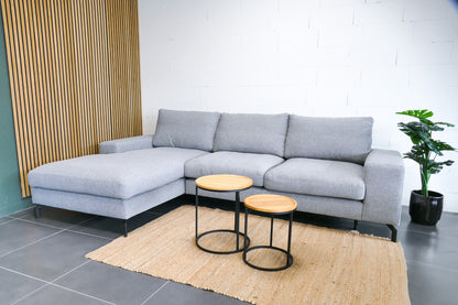 Refurbished Montel Chaise Longue monza lichtgrijs