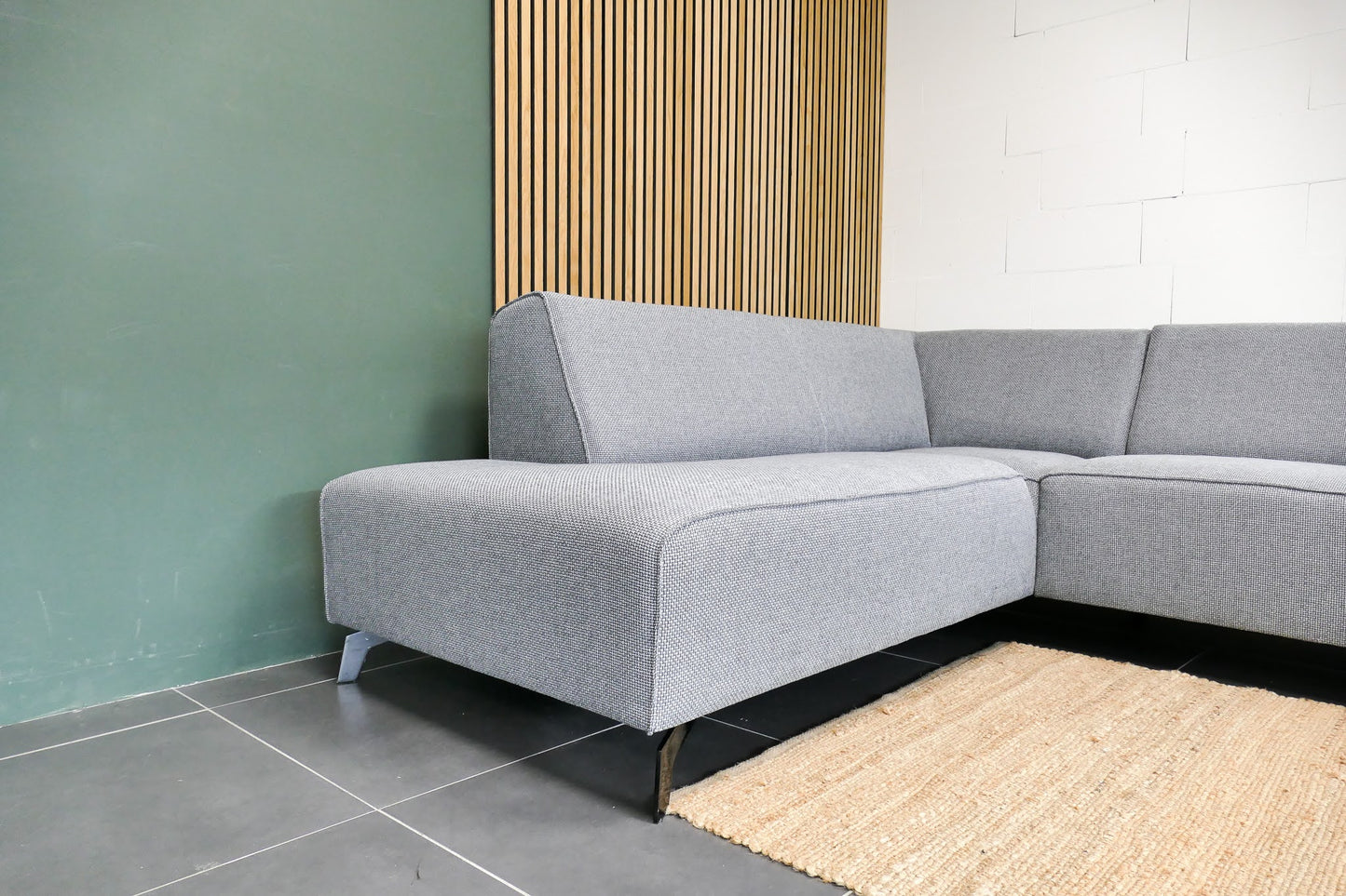 Refurbished Moderne Hoekbank Sanders grijs