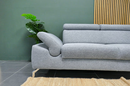 Refurbished Montel Hoekbank Chicago Lichtgrijs