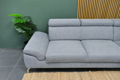 Refurbished Montel Hoekbank Chicago Lichtgrijs